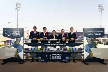 Team Audevard Great Britain pick up valuable points in the opening leg of the Longines League of Nations in Abu Dhabi